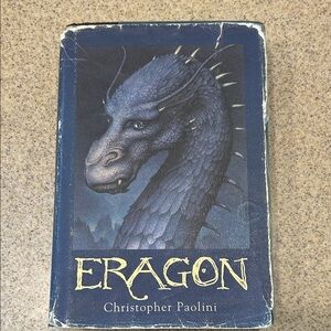 Eragon Dragon Cover - Blue Fantasy Reptile Book